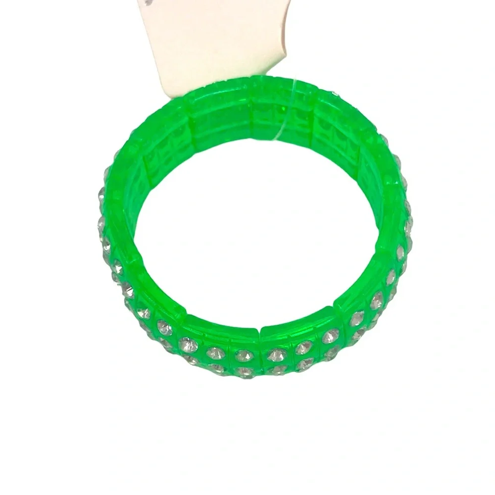 Various Colors Plastic Gem Various Colors Plastic Gem Stone Stretchy Bracelets
